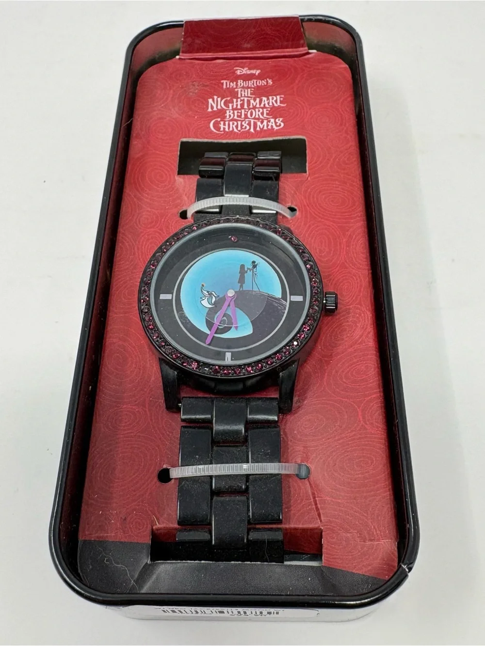 Disney The Nightmare Before Christmas Watch Jack Sally Zero Spiral Hill In Tin